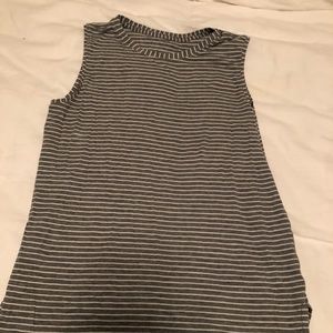 Gray and white stripe Lululemon tank
